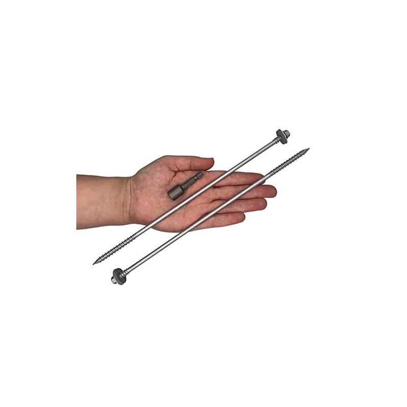 (Pack of 16) Hex Head Self Drilling 1/4" x 10"