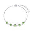 Philip Jones Light Green Crystal Chain Bracelet Created with Zircondia®