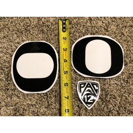 Oregon Ducks Full Size Football Helmet Decals Black PAC12
