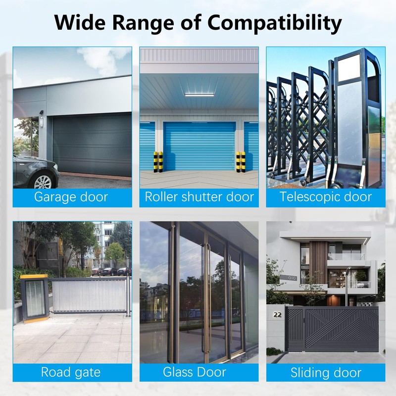 Remote Control Gate, 433.92 MHz Universal Gate Remote Control, 2