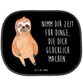 Mr. & Mrs. Panda Car Sun Shade Sloth Satisfied - Gift, Happiness, Sloth Gift, Satisfaction, Sun Visor Car, Happy, Sloth