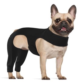 Hjyokuso Dog Body After Surgery, Dog Bodysuit After Surgery with Leg, Wound Protection Suits for Dogs, Dog Rear Leg Protection, Anti-Wound Licking Surgical Body Dogs, E-Collar Alternative for Dogs,