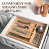 40 Piece Silverware Set with Drawer Organizer for 8, Heavy