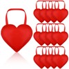 Bulyoou 12 Pcs Valentine's Day Heart-shaped Gift Bags Reusable Valentine