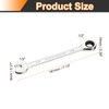 sourcing map 2pcs Ratcheting Wrench 1/2 Inch Box and Open