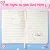 Xqumoi Axolotl Hardcover Ruled Journal Notebook with Planner Stickers, A5
