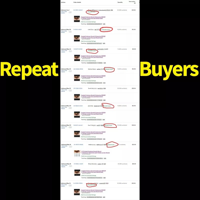 M 4 X Eyelash Eyebrow Growth Serum li~Enhancer~Ra<wbr/>pid Eye Lash