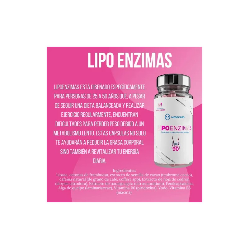 Suplemento Reductivo Anticelulítico + Lipoenzimas 90 Cáps