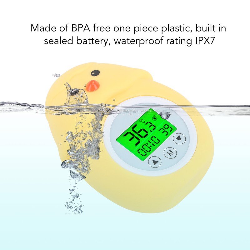 Cartoon Baby Water Thermometer Waterproof Multipurpose Portable Baby Bath Thermometer