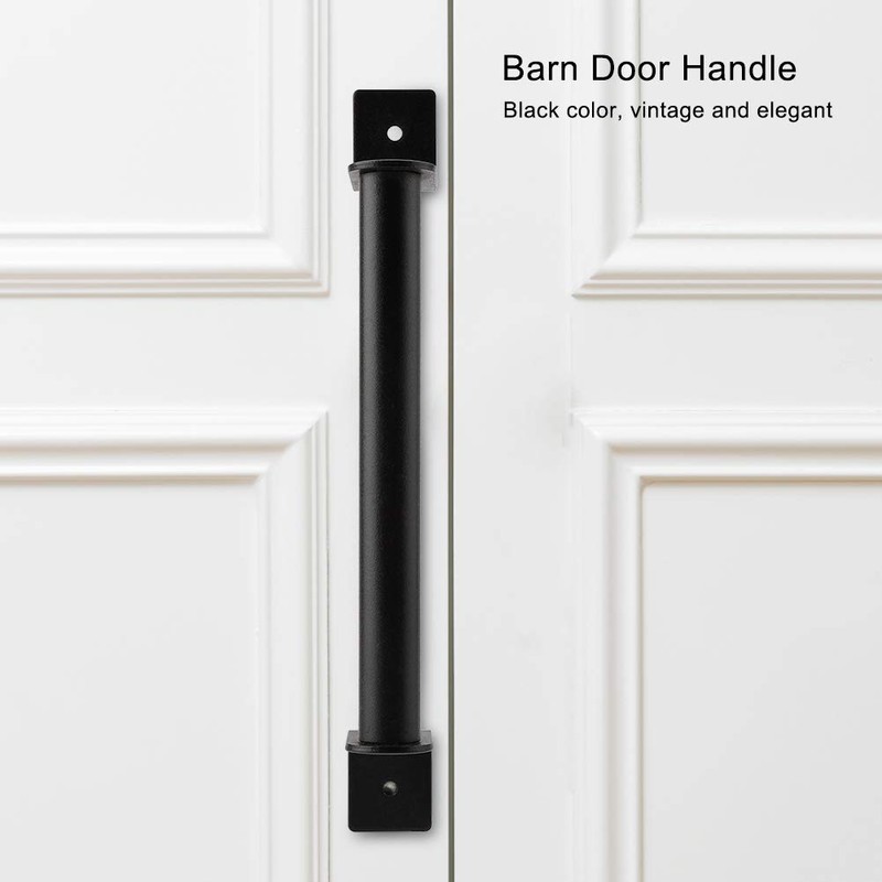 Smandy Black High Performance Barn Door Handle Pull Set Carbon