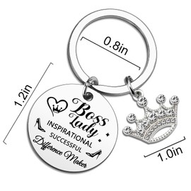 Best Boss Gifts For Women Boss Keychain Bosses Day Gifts For Bosses Lady Unique Birthday Christmas Gift For Manager Supervisor Female Funny White Elephant Christmas Gift Office Appreciation Present