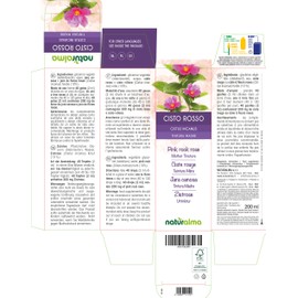 Pink Rock Rose (Cistus incanus) herb Alcohol-Free Mother Tincture Naturalma | Liquid Extract Drops 200 ml | Food Supplement | Vegan