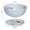 G EPGardening 10Inch Large Planter Marble Pattern Ceramic Succulent Planter