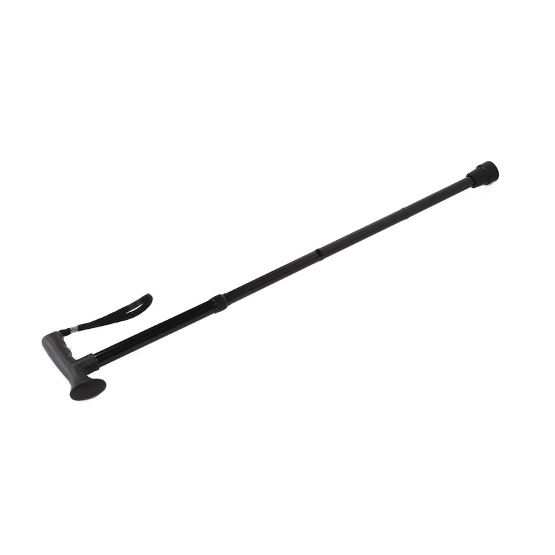 Folding Walking Cane for Men Women T Handle Wrist Strap