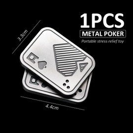 1 Pc Metal Poker Toy, Fidget Toy for Adults, Fidget Slider Toy, Magnetic Sensory Toy, Portable Stress Relief Toy, Suitable for Relieving Anxiety, Stress and Exhaustion