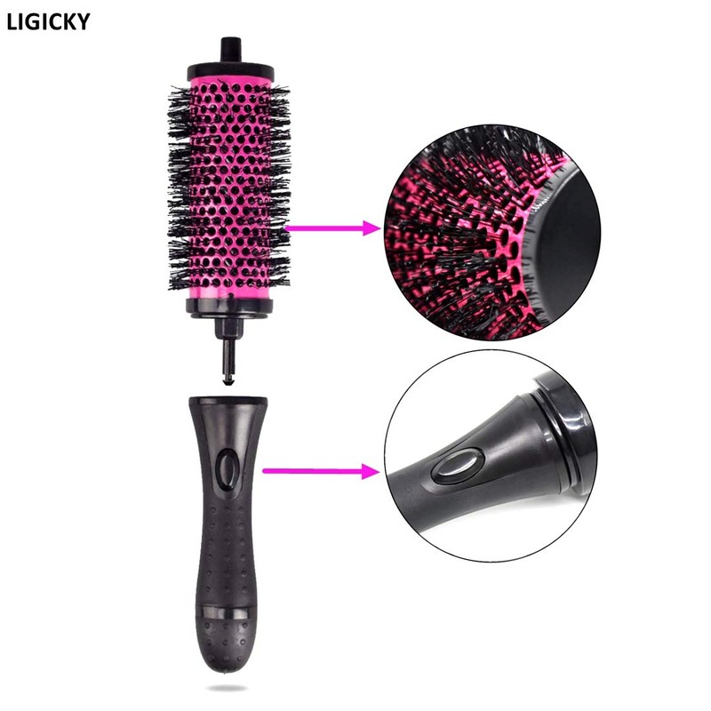LIGICKY Hair Brush Set Round Brush with Removable Rollers, Round
