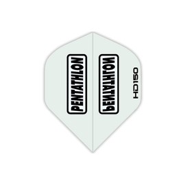 US Darts Pentathlon White HD150 Standard Shape Dart Flights - 3 Sets (9 Flights) - 150 Micro - Super Tough