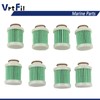 6D8-24563-00-00 Fuel Filter (8pcs) Compatible with Yamaha Outboard 20-115HP