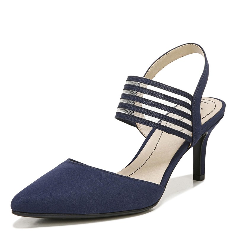 LifeStride Sanya - Zapatos de tacón para Mujer, Azul Marino,