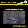 TSURINOYA Flat Flat Twin Tail Worm 3.8 Inch Rockfish Akoi