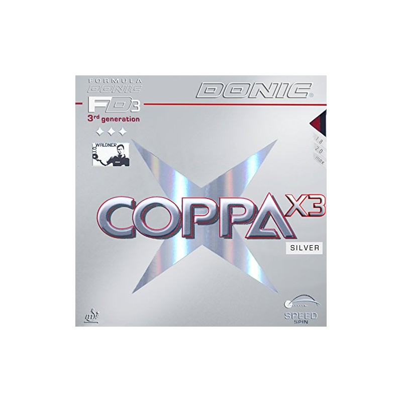 DONIC Coppa X3 Silver, TT rubber, original packaging, including delivery