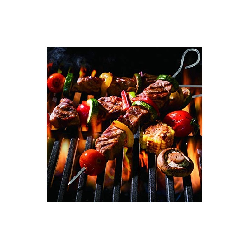 UCEC 50x Kebab Skewers, Skewers for Grilling, Metal Kebab Sticks,