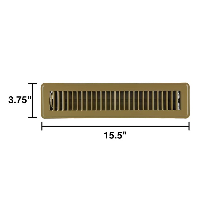 Hartford Ventilation Brown Floor Register Vent for 2" x 14"