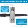 337PCS SAE & Metric Grease Fitting Replacement Kit 1/4" 1/8"