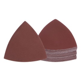 Kozelo 15pcs Mouse Sander Detail Sandpaper - [3000 Grit, 3-1/8" ] Triangle Hook and Loop Assorted Sanding Pads Sheet for Wood Furniture Polishing Use | Aluminum Oxide Sandpaper