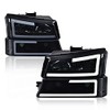 ANDPLAY LED DRL Headlights, Compatible with 2003 2004 2005 2006