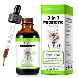 Probiotic for Cats, Natural Pet Probiotic, Pet Supplements, Supports Gut Health, Liquid Probiotic - 60 ml / 2 fl.oz