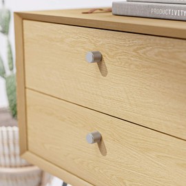 The Hairpin Leg Co. [HLC] Furniture Knobs - Modern Furniture Hardware - Cupboard Cabinet Handles Drawer Pulls [18mm/Industrial Nickel]