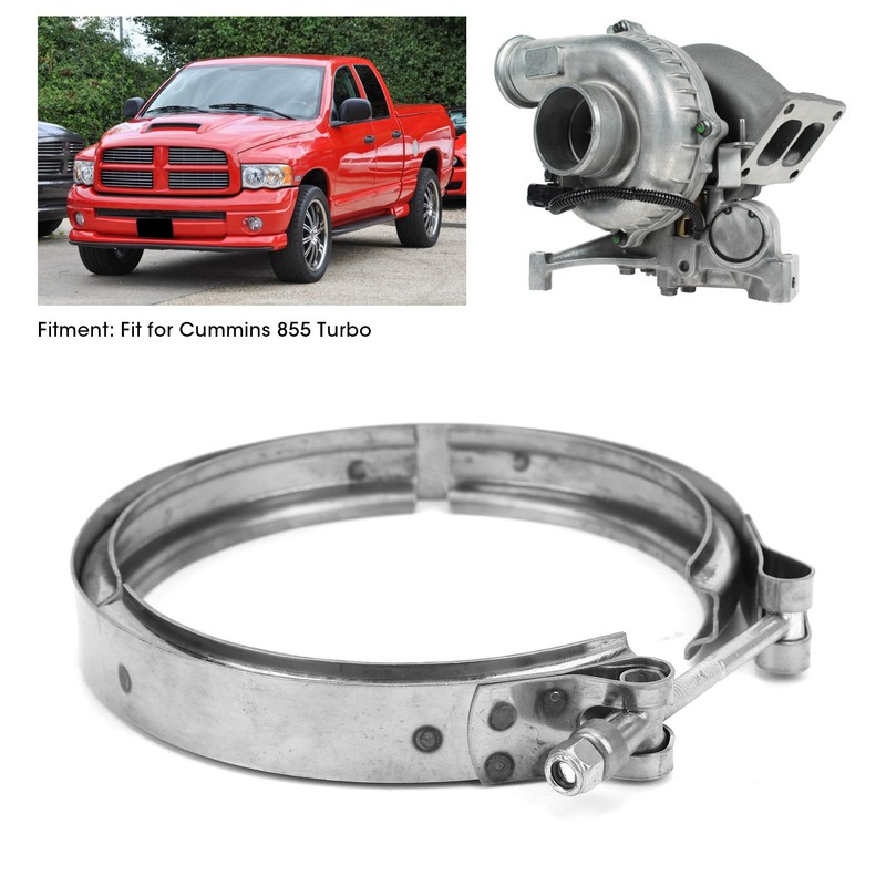 Turbocharger Exhaust V-Band Clamp 186917 Stainless Steel Fit for Cummins