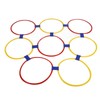 10PCS Kids Exercise Hoops Jumping Hopscotch Game Rings for Sensory