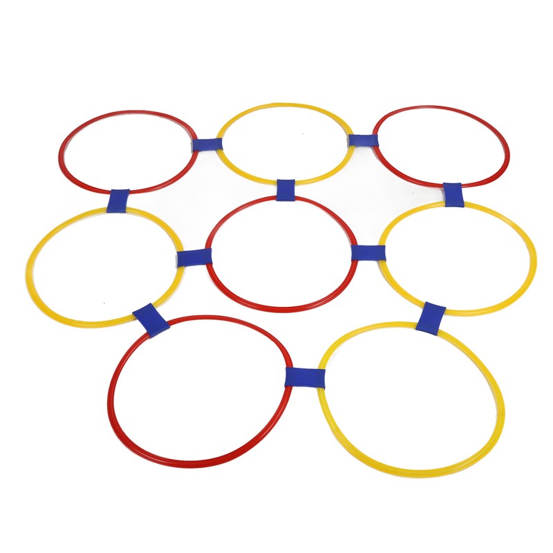 10PCS Kids Exercise Hoops Jumping Hopscotch Game Rings for Sensory