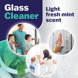 Goodbye Naturally! Glass Cleaner, Safe and Effective Natural Glass Cleaner, 14 oz Continuous Spray Can