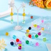 Pandahall 160Pcs Transparent Acrylic Crystal Cube Beads 16 Colors Clear