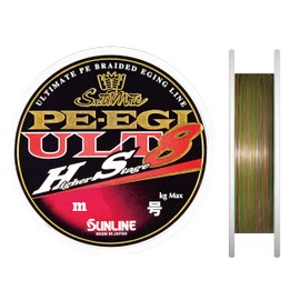 SUNLINE PE Line Soltimate PE Eging ULT HS8, 197.2 ft (180 m), No. 0.7, 5.3 kg, Set of 8, White・Pink・Light Green