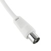 20m White TV Antenna Cable PAL Male to Male Aerial