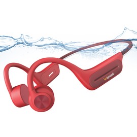 Wantek Bone Conduction Headphones,Open-Ear Bluetooth Headphones,Swimming Headphones with 32GB MP3,IP68 Waterproof, 8H Playtime for Swimming,Running,Cycling,Gym