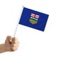 10 PCS Alberta Canada Handheld Flag, AB Hand Held Decor,Province