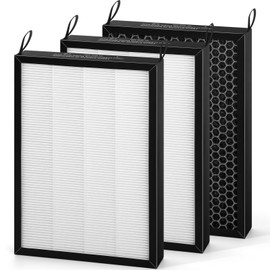 3Pack 47001 Replacement Filter-Compatible with NUWAVE OxyPure 47001 47002 47003 47004 47005 47006 Air Purifier,HEPA Carbon Combo 47004 Filter Replacement (3Pack)