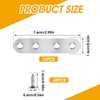 Prasacco 10 Pcs Mending Plates Flat Stainless Steel Straight Brackets