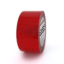 High Intensity Retro Reflective Tape (HXREF) [1 Roll] 2" (50mm) x 10 yds Red
