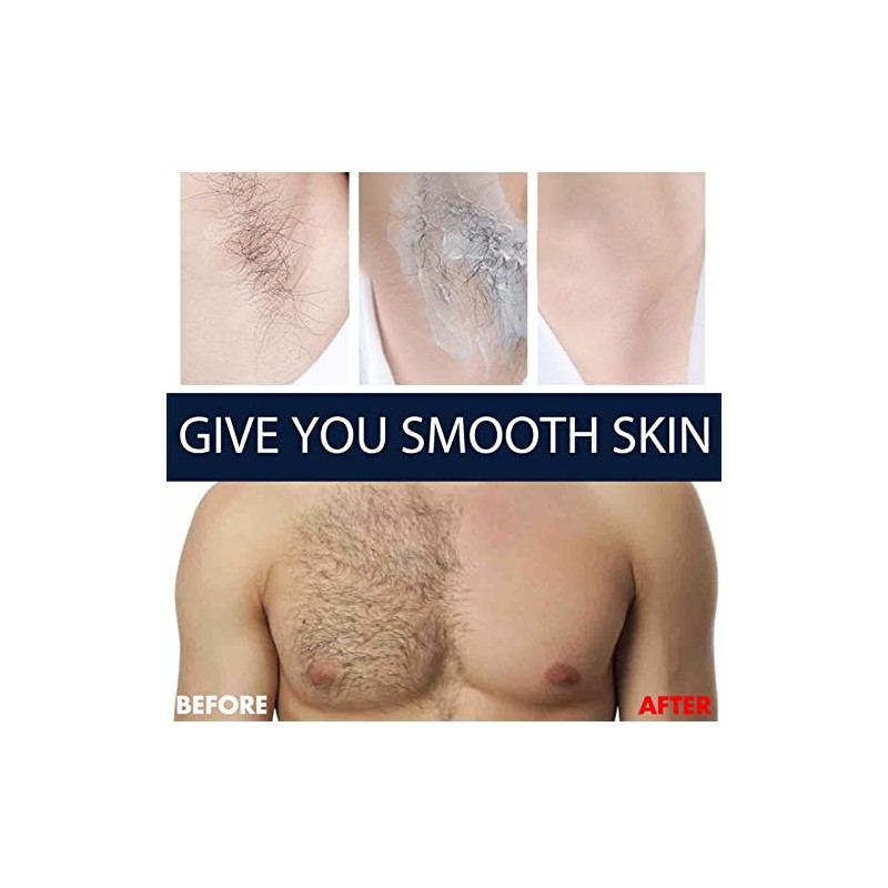 Crema Depilatoria Depilación Dolor Hombres Calmante Vello Grueso Brazos Pecho