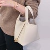 Genuine Leather-Handbags-7"x5"x7"-Elegant & Fashionable-Portable,fashion-Women Bag-Lightweight for Work & Travel, Milkshake