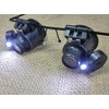 PPLS with LED Light Glasses Type Head Loupe 20 X Magnifier