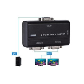 Active VGA Duplicator Splitter 2 Ports Double Amplifier Monitor HDB15 4182