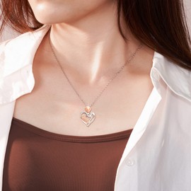 Shonyin Granny Gifts Heart Necklace Mothers Day Gifts for Grandma from Granddaughter Grandson Grammy Grandmother Jewelry Gifts for Birthday Christmas Valentines Day Easter