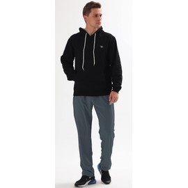 AIRIKE Mens Sweat Pants, with Pockets Outdoor Lightweight Breathable Quick Dry Athletic Jogging Hiking Pants with Elastic Waist Navy